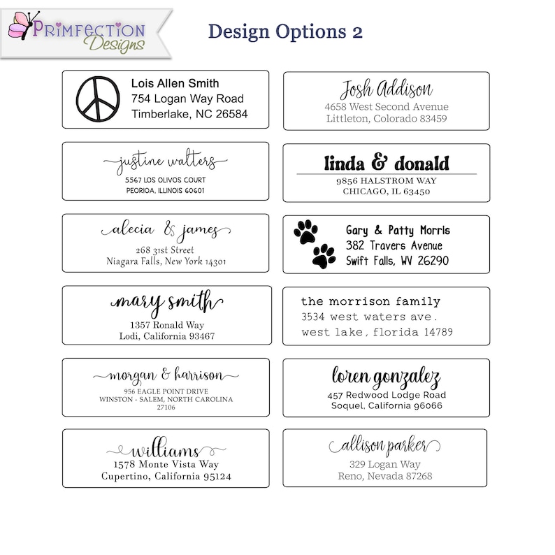 120 Clear Return Address Labels, Custom Address Labels, Clear Address ...