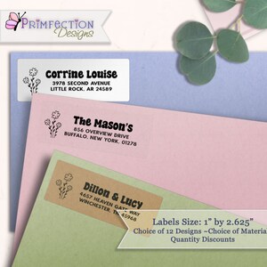 Personalized Return Address Labels, Clear Address Labels, Custom Wedding Address Labels, Clear Address Labels Wedding, Retro Sticker Labels