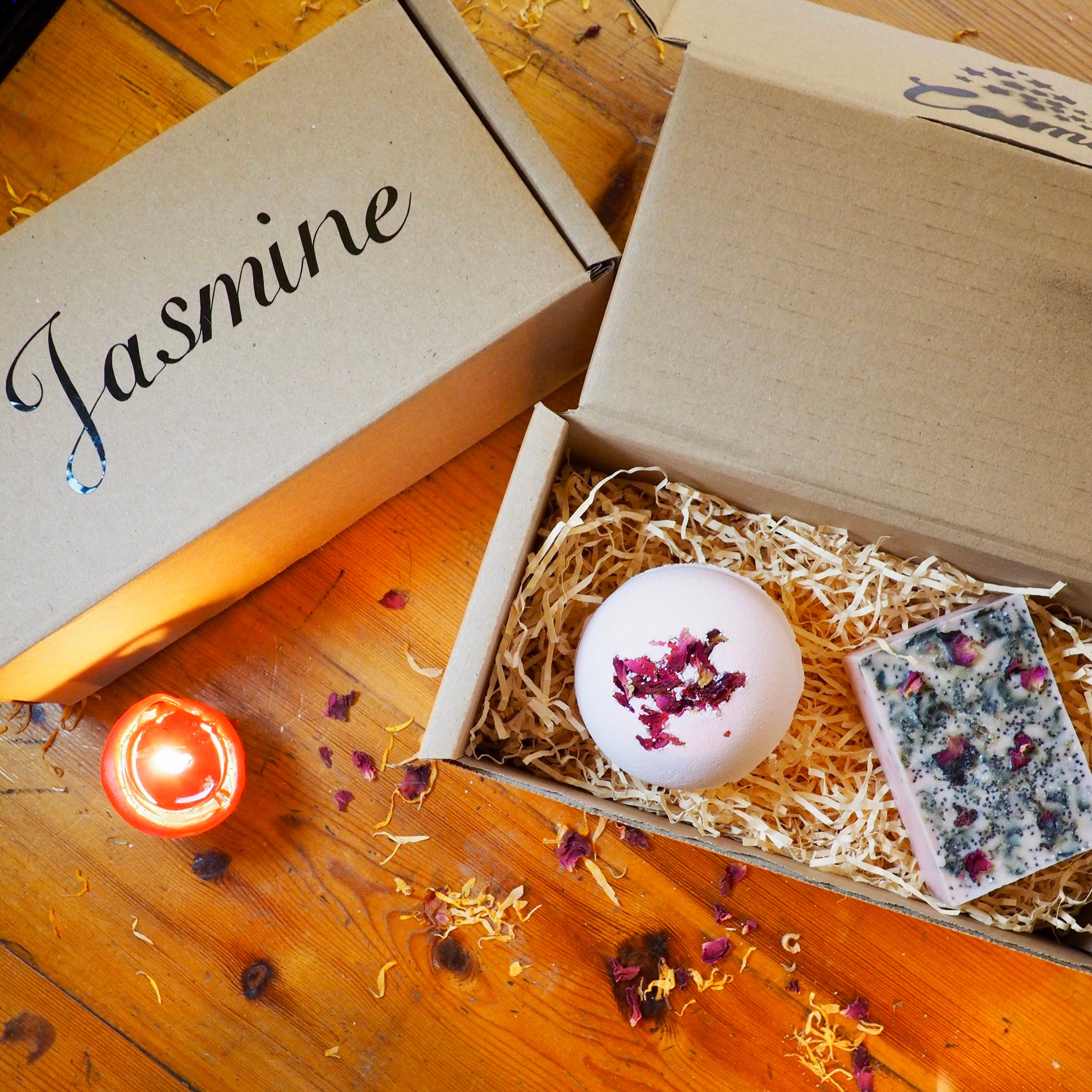 Handmade bath bomb gift set bath fizzy and soap gift box all Etsy