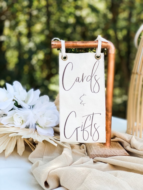 Copper & Wood Wedding Sign Stand Copper and Wood Table Number Stand Menu  Copper Sign Holder Rustic Table Center Piece Boho Wedding 