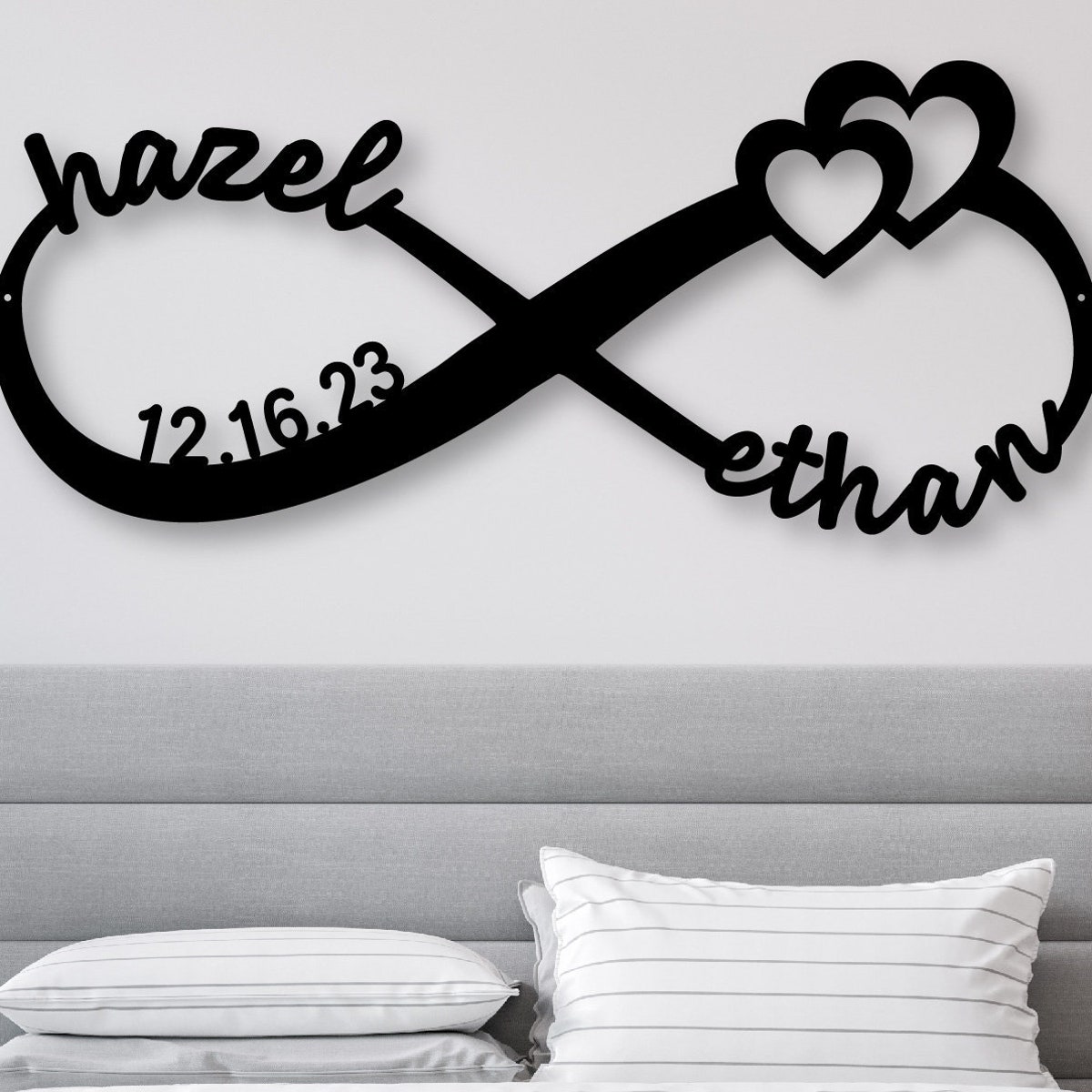 Personalized Wedding Gift for Couple | Custom Infinity Sign | Wedding Date Sign Metal Engagement Sign Anniversary Gift | Bridal Shower Gift - Etsy