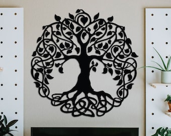 Metal Tree of Life Wall Art Tree of Life Wall Decor Tree of Life Sign Metal Outdoor Sign Weatherproof Sign Housewarming Gift Anniversary