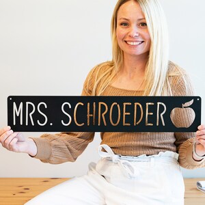 Personalized Teacher Name Sign | Teacher's Plaque | Teacher ...