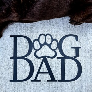 Metal Dog Lover Sign | Dog Dad Gift | Dog Metal Art | Metal Dog Decor | Dog Lover Gift | Dog Paw Sign | Paw Print Decor | Puppy Love