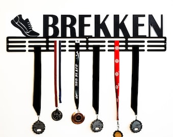 Personalized Medal Display Name Sign | Sports Medal Holder Display | Medal Hanger for Awards | Ribbon Hanger | Marathon Medal | Kids Room