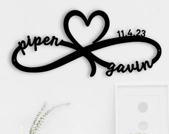 Gifts for Her, Custom Infinity Sign, Personalized Wedding Gift for Couple, Engagement Gift, Anniversary Gift Bridal Shower Gift Couples Gift