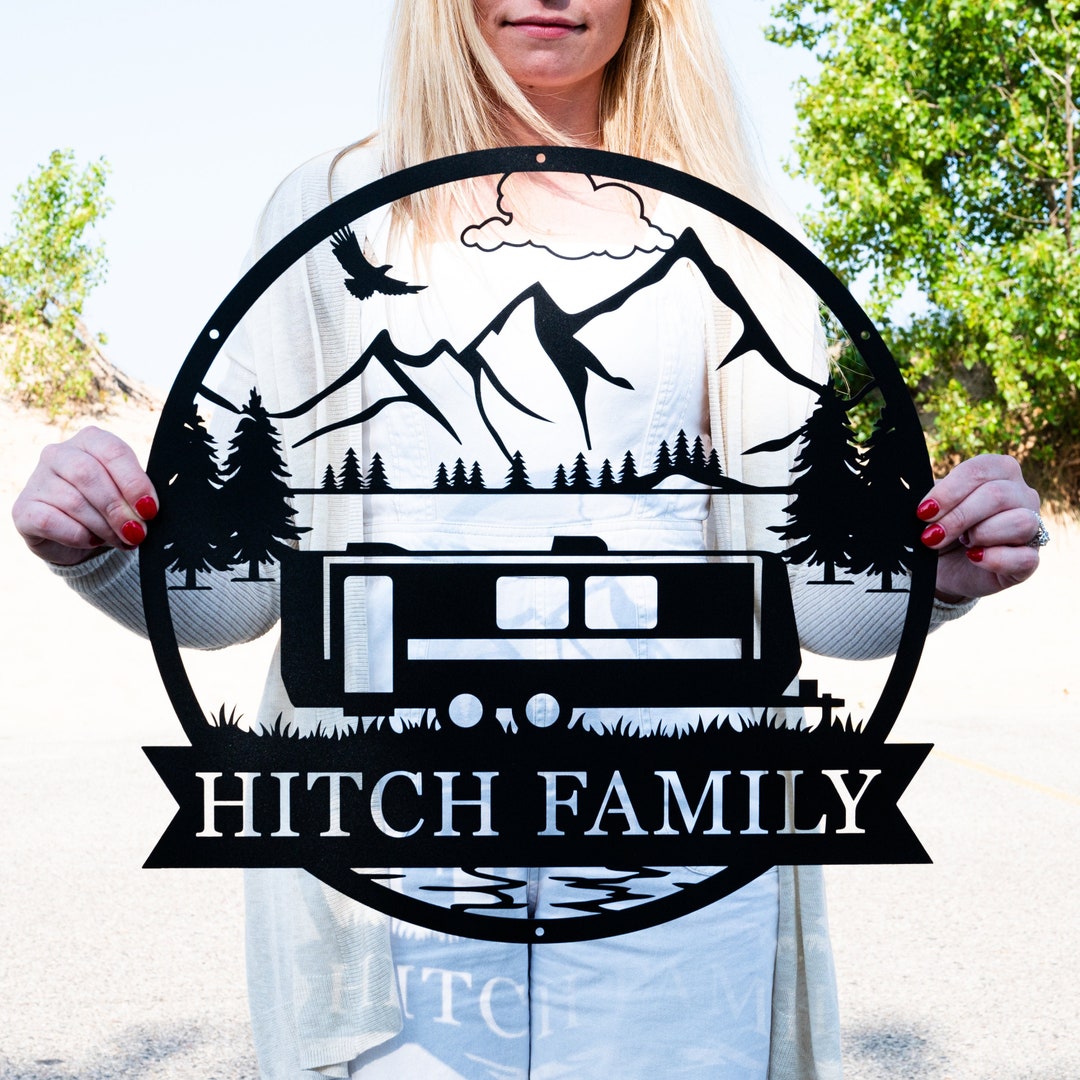 Personalized Rv Tags Personalized Travel Trailer Camper Outdoor Sign | Metal Camper Decor ...