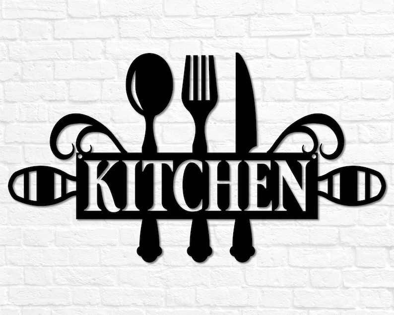 Metal Kitchen Sign Decor Kitchen Wall Decor Kitchen Wall Art Etsy