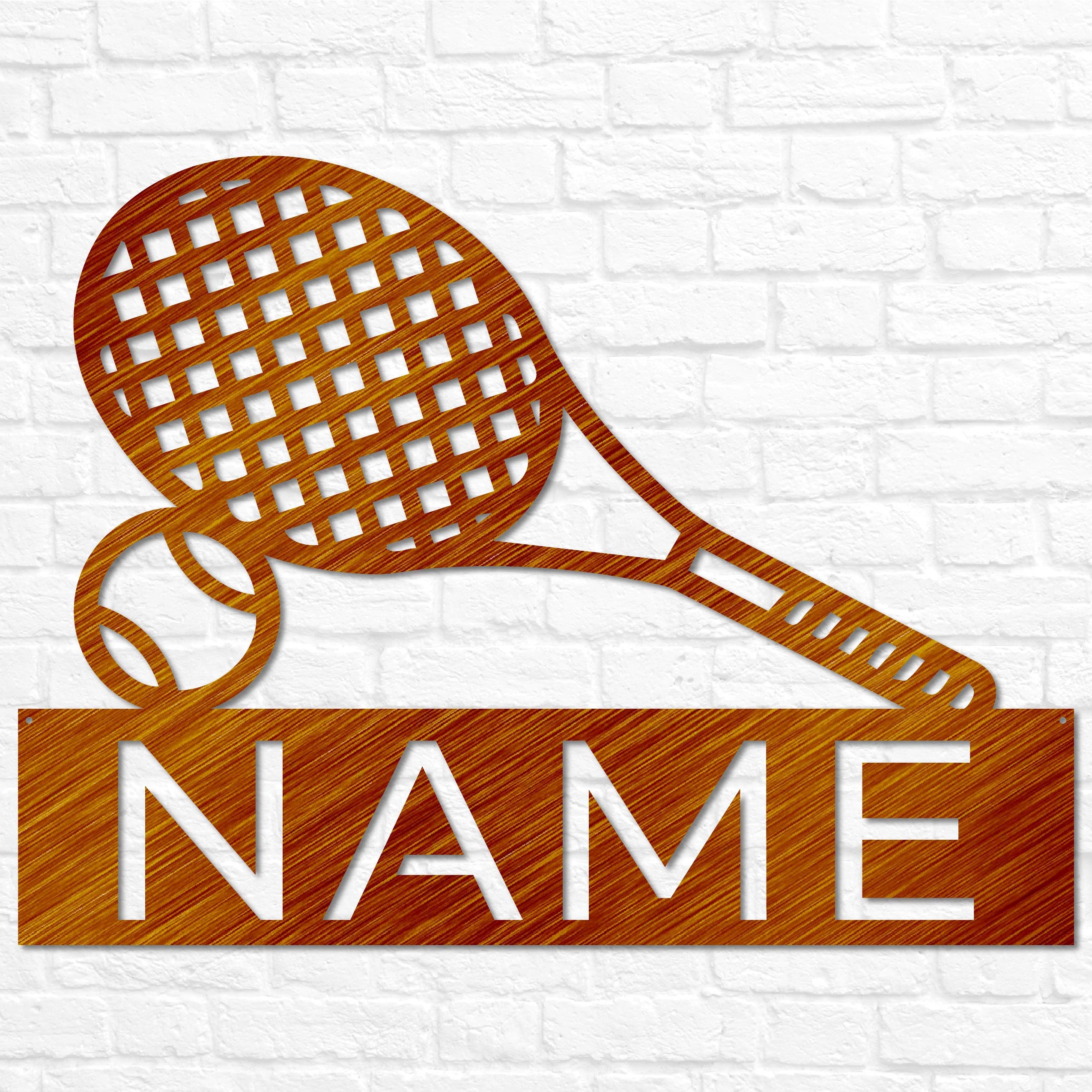 Tennis Racket Sign Custom Custom Metal Tennis Name Sign, Tennis Decor, Personalized Tennis Sign ...