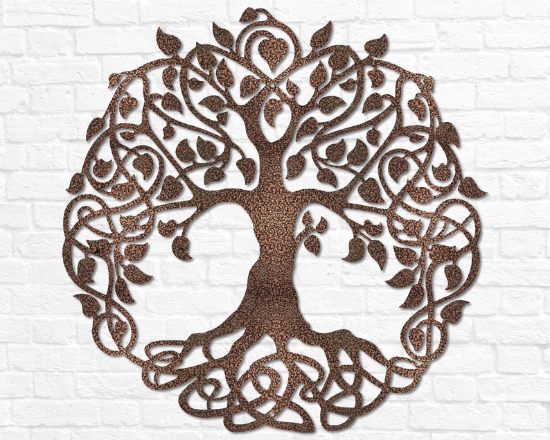 Metal Tree of Life Wall Art Tree of Life Wall Decor Tree of Life Sign Metal Outdoor Sign Weatherproof Sign Housewarming Gift Anniversary Copper Vein