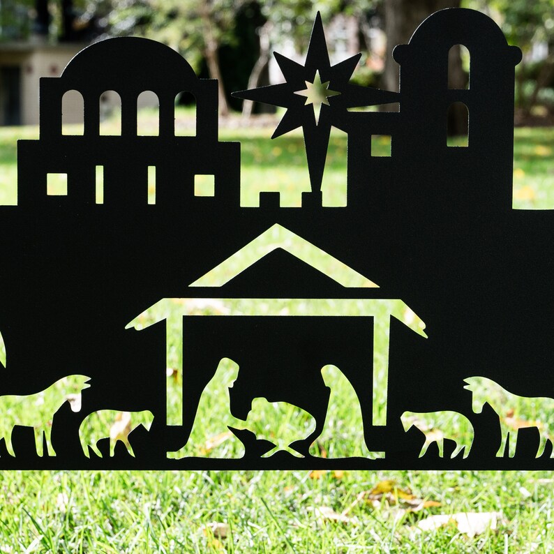 Christmas Nativity Scene Yard Sign | Christian Holiday Decor | Jesus ...
