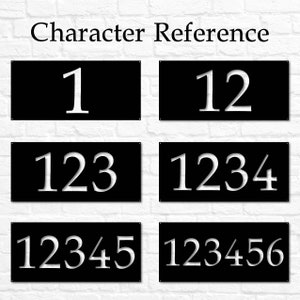 Metal Address Plaque | House Number Sign | Home Number Sign | Front ...