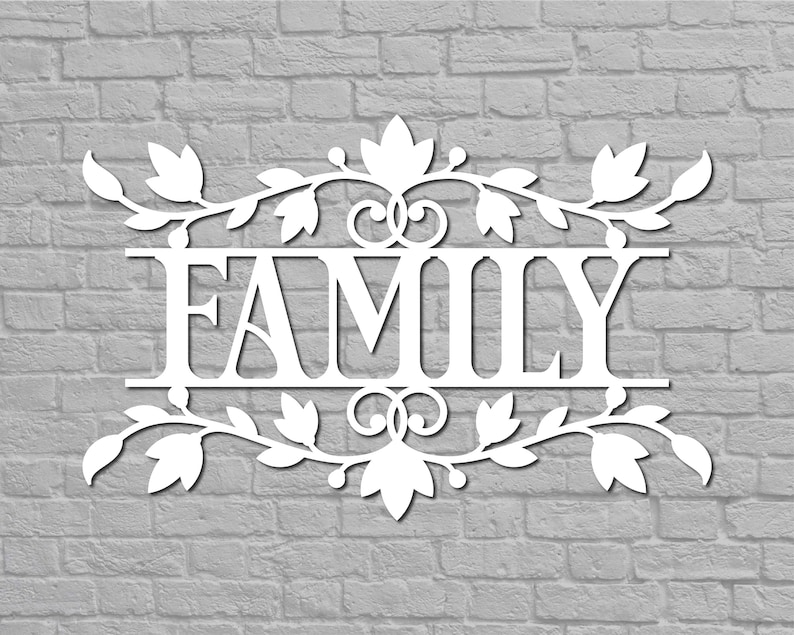 Metal Family Sign Metal Family Wall Decor Family Wall Art Etsy