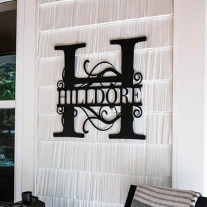 Custom Metal Signs | Monogram Wall Decor | Metal Wall Art | Last Name ...