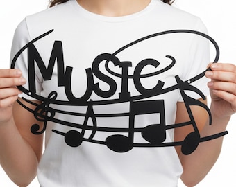 Arte de pared de música metal, regalo de música metal para profesores, letrero de música metal, regalo para profesores de música, regalo de banda, decoración de pared musical, decoración de habitación musical, amor por la música