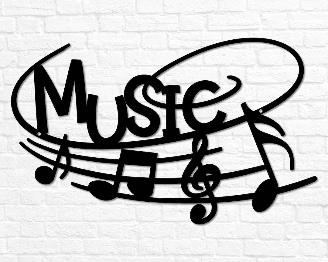 Metal Music Wall Art Metal Music Gift for Teacher Metal Music Etsy