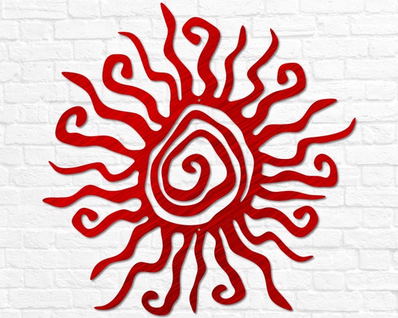 Metal Wall Art | Wacky Sun Decor | Sun Metal Art | Garden Decor