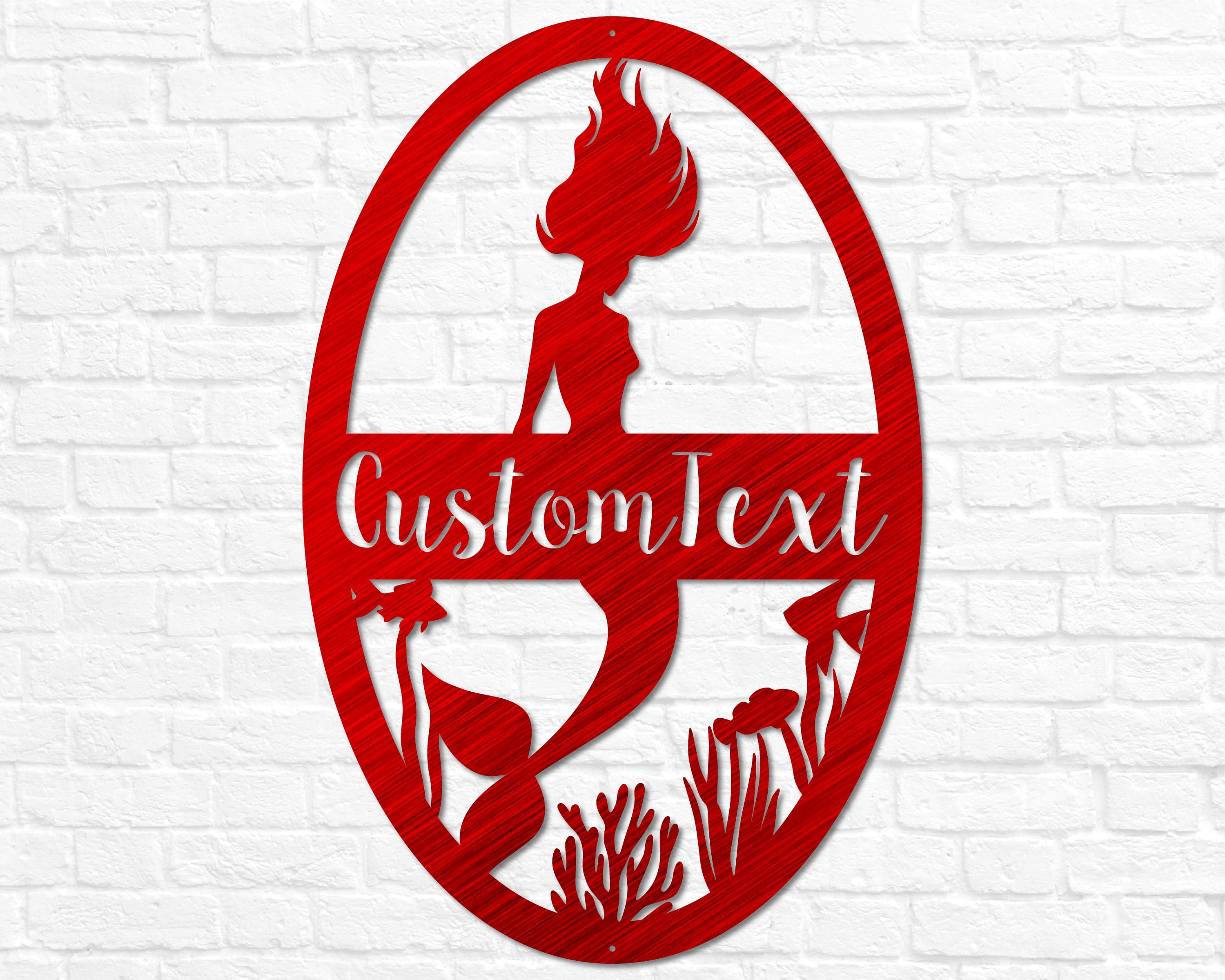 Personalized Metal Mermaid Wall Decor | Mermaid Name Sign | Mermaid ...