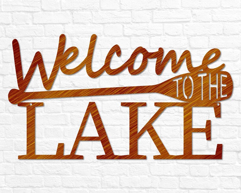 to the Lake Sign Lake House Decor Lakehouse Wall Etsy