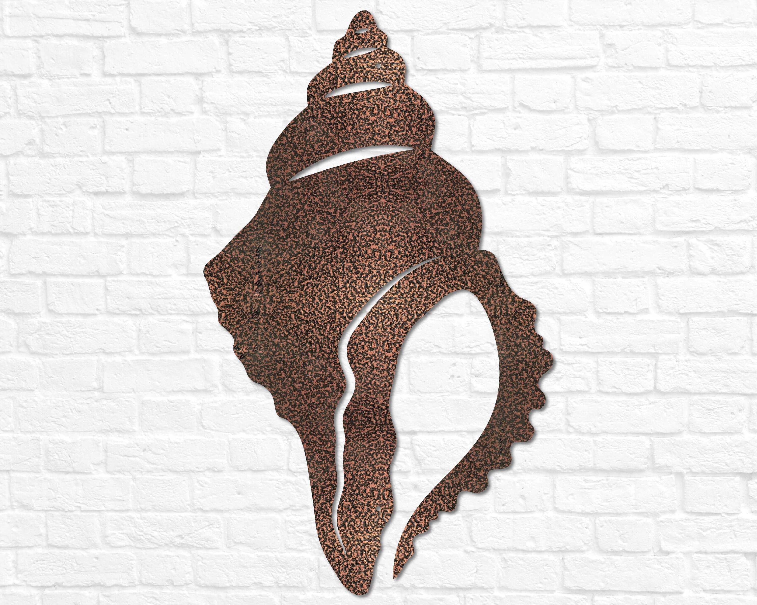 Metal Conch Shell Decor | Outdoor Beach Decor | Beach House Coastal ...
