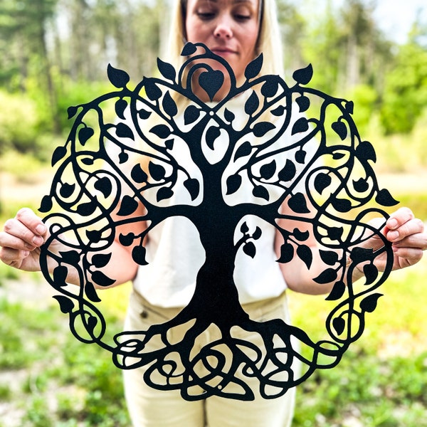 Metal Tree of Life Wall Art Tree of Life Wall Decor Tree of Life Sign Metal Outdoor Sign Weatherproof Sign Housewarming Gift Anniversary