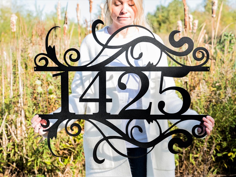 House Number Sign | Metal Address Sign | Address Plaque | Home Number Sign | Custom Address Decor | House Warming Gift | Front Door Sign 