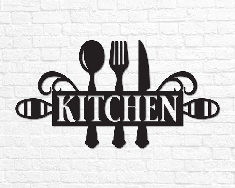 Metal Kitchen Sign Decor Kitchen Wall Decor Kitchen Wall Art Etsy