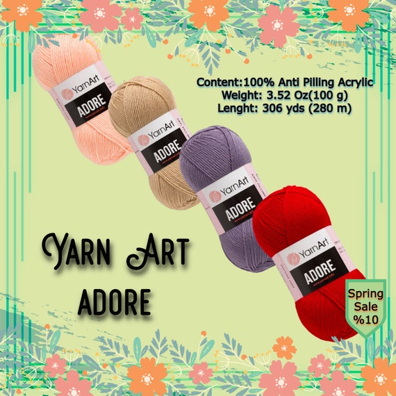 YARNART ADORE - ANTI-PILLING KNITTING YARN