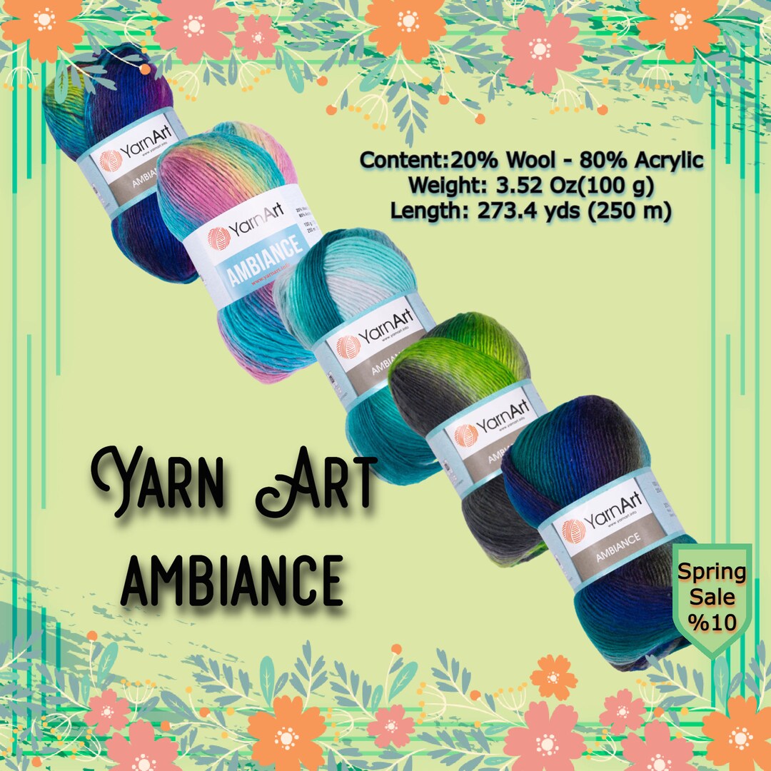 Yarn Art Ambiance Multicolor Wool Yarnacrylic Yarnsoft Etsy