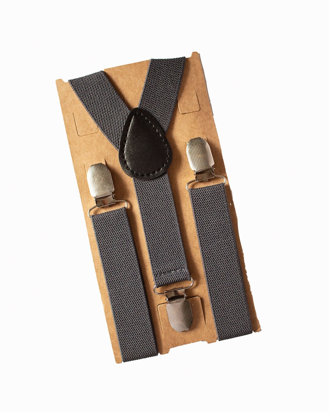 Dark Grey Suspenders/braces for Groomsmen, Ring Bearer, Boys 1st