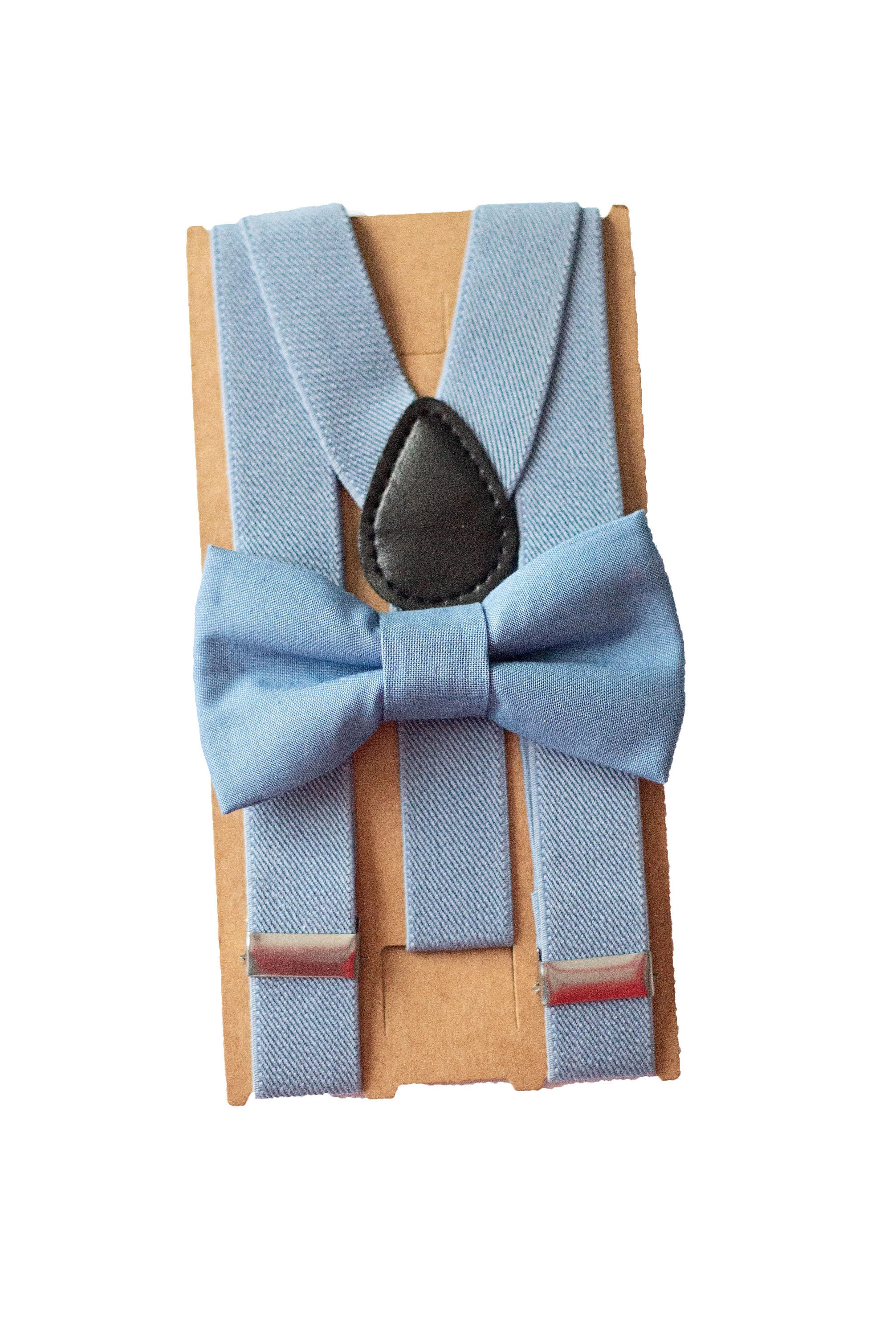 Dusty Blue Bow Tie & Suspenders/Braces for Groomsmen, Groom, Boys Bir…