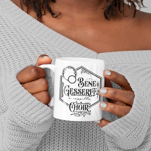 Bene Gesserit A Cappella Choir Logo mug, Fan Art Dune coffee mug, Water of Life, Arrakis Spice coffee cup, vintage apothecary label design,