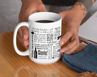 LARGE Best Creek Quotes Mug Fan Gift Funny Sayings Moira Alexis David Rose Ceramic Mug 15oz