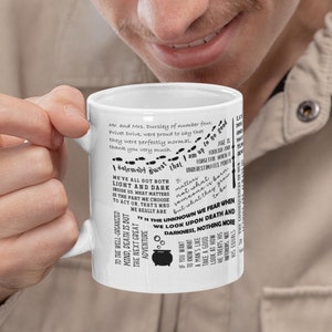 Best Potter Book Quotes Mug! Witty and Inspirational Favorite Sayings, Stylish Literature Smart Unique Gift Coffee Cup