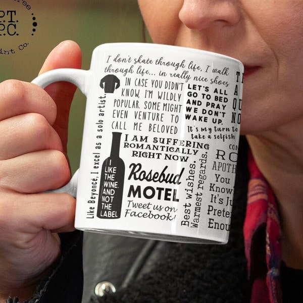 Best Creek Quotes Mug Fan Gift Funny Sayings Moira Alexis David Rose Ceramic Mug 11oz FAST FREE SHIPPING