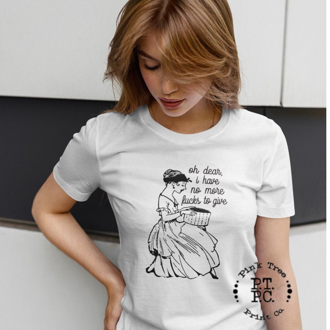 No More Fucks to Give T-shirt, Retro Victorian Feminist Design - Etsy