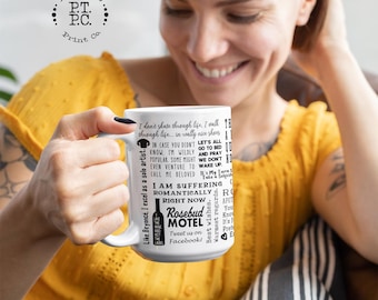 Creek Quotes Coffee Mug Fan Gift Funny Sayings Alexis David Rose Ceramic Mug