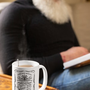 Water of Life, Dune coffee mug, Arrakis Spice cup, Bene Gesserit mug, vintage apothecary label design Fan gift image 3