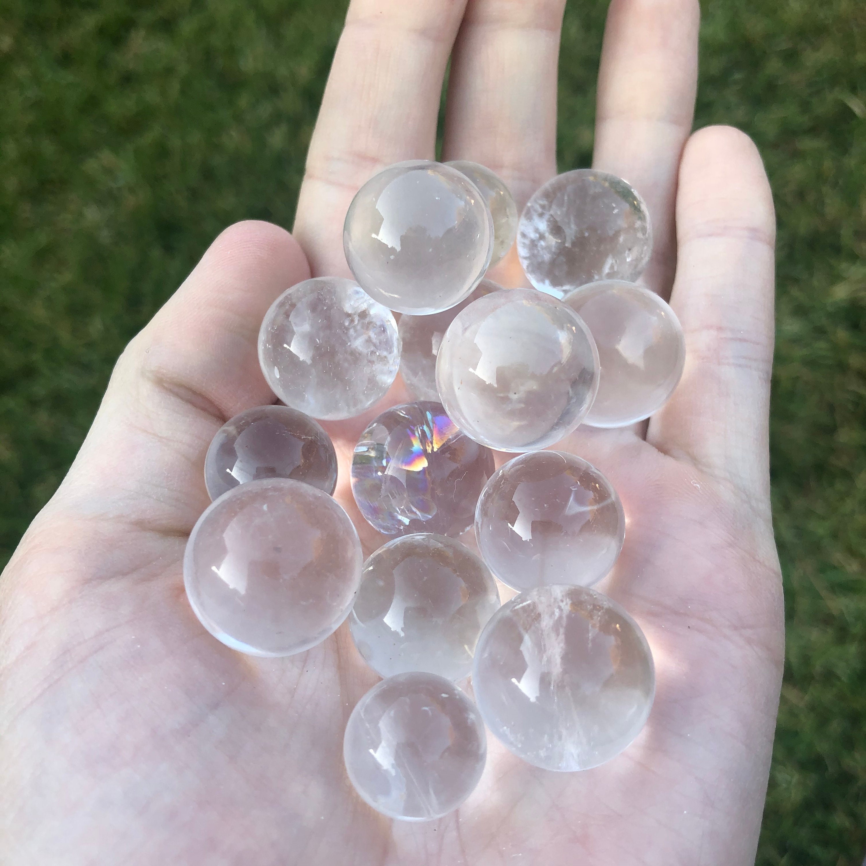 mini crystal spheres