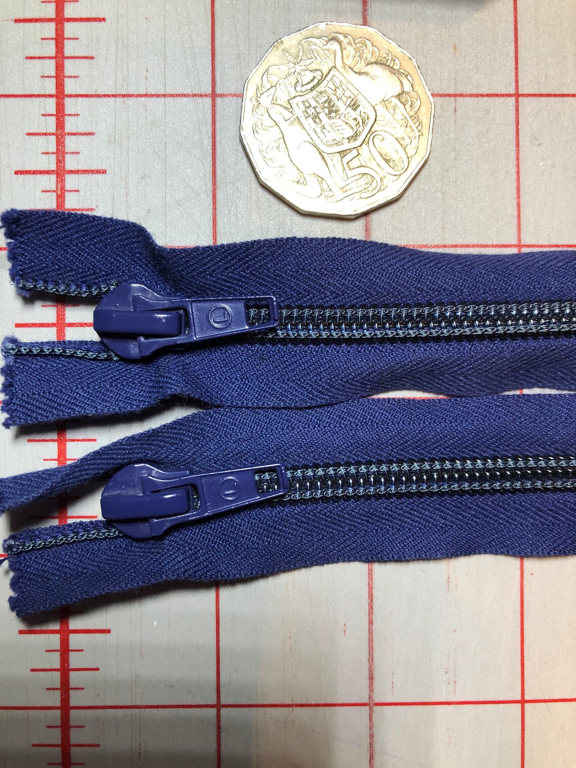 Bulk Buy 10 x Double Ended Zip 29 inches 73.5cm long Navy Etsy