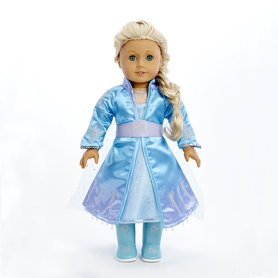 Vêtements pour poupée 18 pouces 18 pouces inspiré d'Elsa princesse