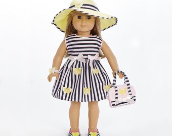 OUFOTAT 6 Set Girl Doll Clothes Dress for American 18 Inch Doll Clothes and Accessories Daily Outfits Dresses Skirts and Hat Girls Gift OUFOTAT 6 Set Girl Doll Clothes Dress for American 18 Inch Doll Clothes and Accessories Daily Outfits Dresses Skirts and Hat Girls Gift