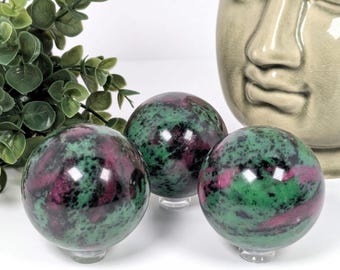 Ruby Zoisite Sphere | Crystal | Gemstone | Healing | Metaphysical | Spiritual | Witchcraft