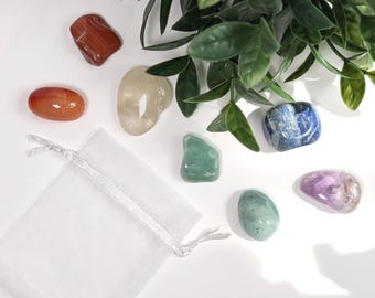 Chakra Tumble Set | Crystals | Gemstones | Healing | Metaphysical | Spiritual | Witchcraft | Genuine