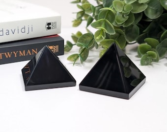 Black Obsidian Pyramid | Crystal | Gemstone | Healing | Metaphysical | Spiritual | Witchcraft