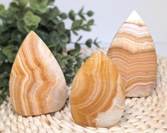 Orange Calcite Free Form | Crystal | Gemstone | Healing | Metaphysical | Spiritual | Witchcraft | Genuine