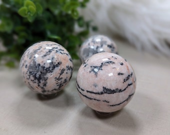 Pink Zebra Jasper Sphere | Crystal | Gemstone | Healing | Metaphysical | Spiritual | Witchcraft