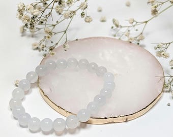 Blue Chalcedony Bracelet 8mm | Crystal | Gemstone | Healing | Metaphysical | Spiritual | Witchcraft