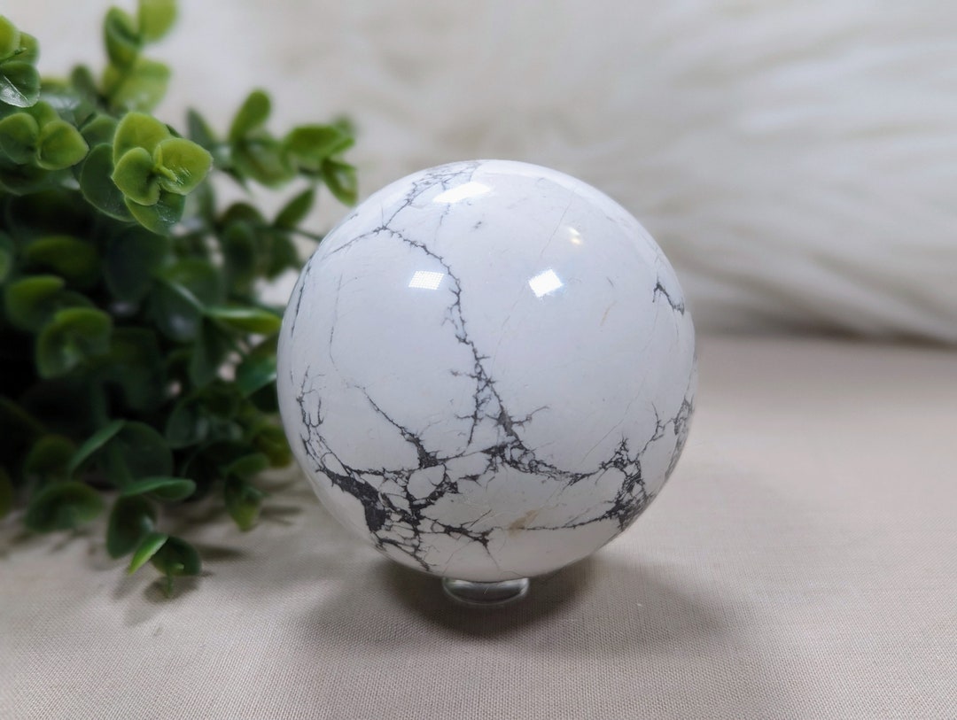 Howlite Sphere | Crystal | Gemstone | Healing | Metaphysical ...