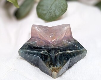 Fluorite Star + Moon Bowls | Crystal | Gemstone | Healing | Metaphysical | Spiritual | Witchcraft | Genuine